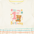 thumbnail image 4 of Inktastic Its My 1st Birthday Bear Girls Baby Dress, 4 of 5