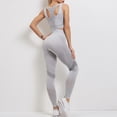 thumbnail image 2 of Conjunto de sujetador deportivo y leggings para mujer - Pantalones cortos de yoga, poliéster y spandex, cintura alta - Tallas S-XL, 2 of 6