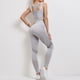 thumbnail image 2 of Conjunto de sujetador deportivo y leggings para mujer - Pantalones cortos de yoga, poliéster y spandex, cintura alta - Tallas S-XL, 2 of 6