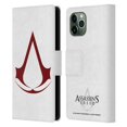 thumbnail image 1 of Head Case Designs Officially Licensed Assassin's Creed Logo Plain Leather Book Wallet Case Cover Compatible with Apple iPhone 11 Pro, 1 of 6