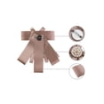 thumbnail image 3 of INSPIRE CHIC Broche de cinta preatado para mujeres con lazo de fiesta y cuentas en color rosa, 3 of 5