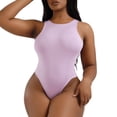 thumbnail image 1 of Vente de Liquidation 2025 Lingerie Grande Taille pour Femmes pour Décontracté, Shapewear pour Femmes Grande Taille Débardeur Sans Couture Col Rond Sans Manches Justaucorps String, sous-Vêtements Confortables pour Femmes, 1 of 6