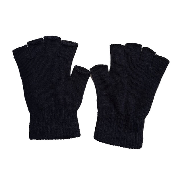 Guardurnaity 1 par de guantes sin dedos, artesanía de punto, accesorio de ropa de invierno para mujeres y hombres, calentador de manos térmico con Type3 NO3