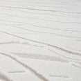 thumbnail image 3 of Luxe Weavers Modern Abstract Wave Cream 5x7 Area Rug High Low Carpet, 3 of 9
