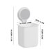 thumbnail image 3 of onlyliua para El Hogar Organizadores de Cepilos En Dientes Montados En La Pared Vasos de Almacenamiento para Baño Estante Cosmético Sin Perforaciones para Baño, 3 of 7