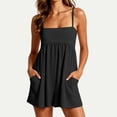 thumbnail image 2 of Women Summer Rompers Hot Shot Strappy Romper Strapless Athletic Romper Dressy Tennis One Piece Shorts Overalls, 2 of 8