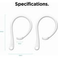 thumbnail image 5 of elago AirPods Pro Ear Hooks for AirPods Pro, AirPods Pro 2nd Gen, AirPods 4, AirPods 1 & 2 & 3(White) - AirPods EarHooks hold your AirPods securely, Great for fitness activities, 5 of 8