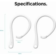 elago AirPods Pro Ear Hooks for AirPods Pro, AirPods Pro 2nd Gen, AirPods 4, AirPods 1 & 2 & 3(White) - AirPods EarHooks hold your AirPods securely, Great for fitness activities