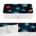 thumbnail image 4 of Christmas Portable PU Leather Jewelry Box Organizer with Removable Compartment, Necklace Holder, Bracelet Holder, 4 of 6