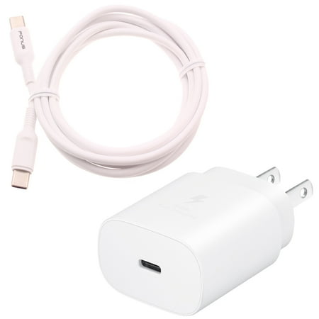 PD Type-C 25W Fast Home Charger for Motorola Moto G Power 5G (2025) - 6ft USB-C Cable Quick Power Adapter Travel