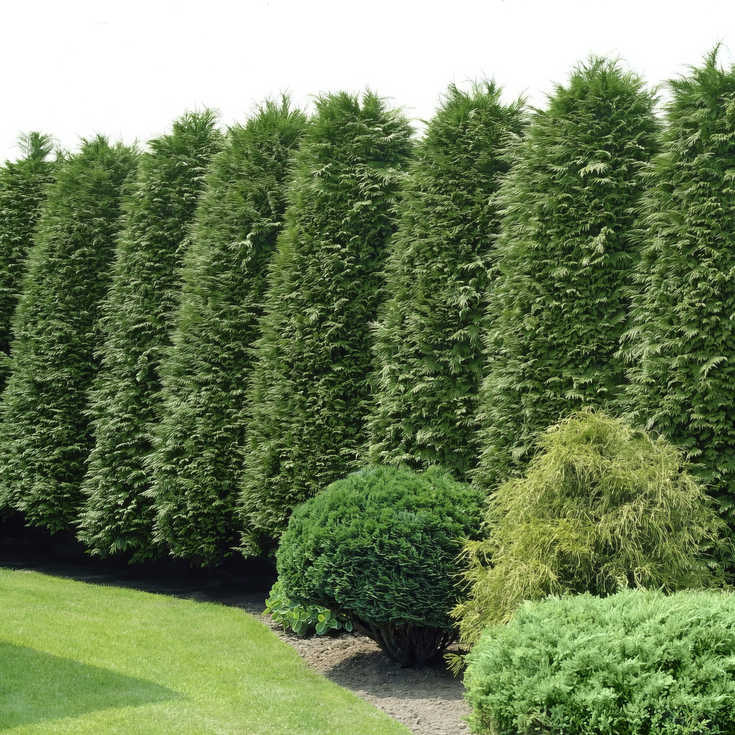 National Plant Network Live Shrub 1 gal Arborvitae 'Green Giant' with Full Sunlight