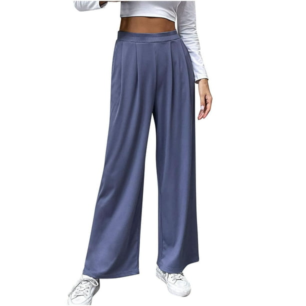 SMihono Linen Pants Women Fashion Plus Size Casual Loose Women's Casual  Pants Straight Pocket Cylinder Overalls Solid Color Comfortable Wide Leg Pants  Women, Up to 65% off! 