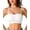 White, variant on A AGROSTE Strapless Bras for Women Push Up Supportive Bandeau Jelly Bra Non Slip Seamless Wireless Padded Tube Bra Invisible Comfortable