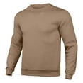 thumbnail image 1 of Sweat à Capuche Décontracté pour Hommes, Col Rond, Manches Longues, Khaki, m, 1 of 3