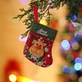 thumbnail image 4 of Christmas Stocking Charm Gift Stocking Cozy Santa Snowman Reindeer Printed Classic Knit Christmas Stocking Personalized Xmas Hanging Decoration Home Farmhouse Fireplace Christmas Decor, 4 of 6
