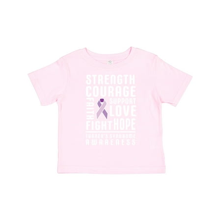 

Inktastic Turners Syndrome Awareness Strength Courage Support Boys or Girls Toddler T-Shirt