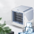 thumbnail image 4 of Mini ventilador de refrigeración para oficina en casa, escritorio, alimentado por USB, ventilador portátil de 3 velocidades de viento con contenedor de agua, azul Inevent HA5813-03B, 4 of 7