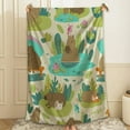 thumbnail image 5 of Yibo Cute Capybara Blanket Flannel Soft and Comfortable Anti-static Bed Sofa Blanket, 5 of 7