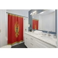 thumbnail image 2 of Montenegro Flag Premium 71"x74" Waterproof Shower Curtain for Stylish Bath Decor, 2 of 2