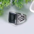 thumbnail image 3 of Gold Plated Rings for Men Steel Gold No.10 2pcs, 3 of 5