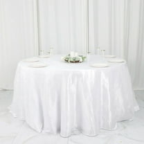 BalsaCircle 132" White Crinkled Accordion Taffeta Round Tablecloth Wedding Party Events Decorations Supplies