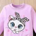 thumbnail image 4 of Taybagh Toddler Outfits for Girls 5t Girls Clothes with Cartoon Print Comfy Crewneck Long Sleeve Trousers Outfits Suit Fall, 4 of 4