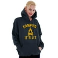 thumbnail image 3 of Camping Its Lit Pun Outdoors Nature Hoodie Sweatshirt Women Men Brisco Brands S, 3 of 6