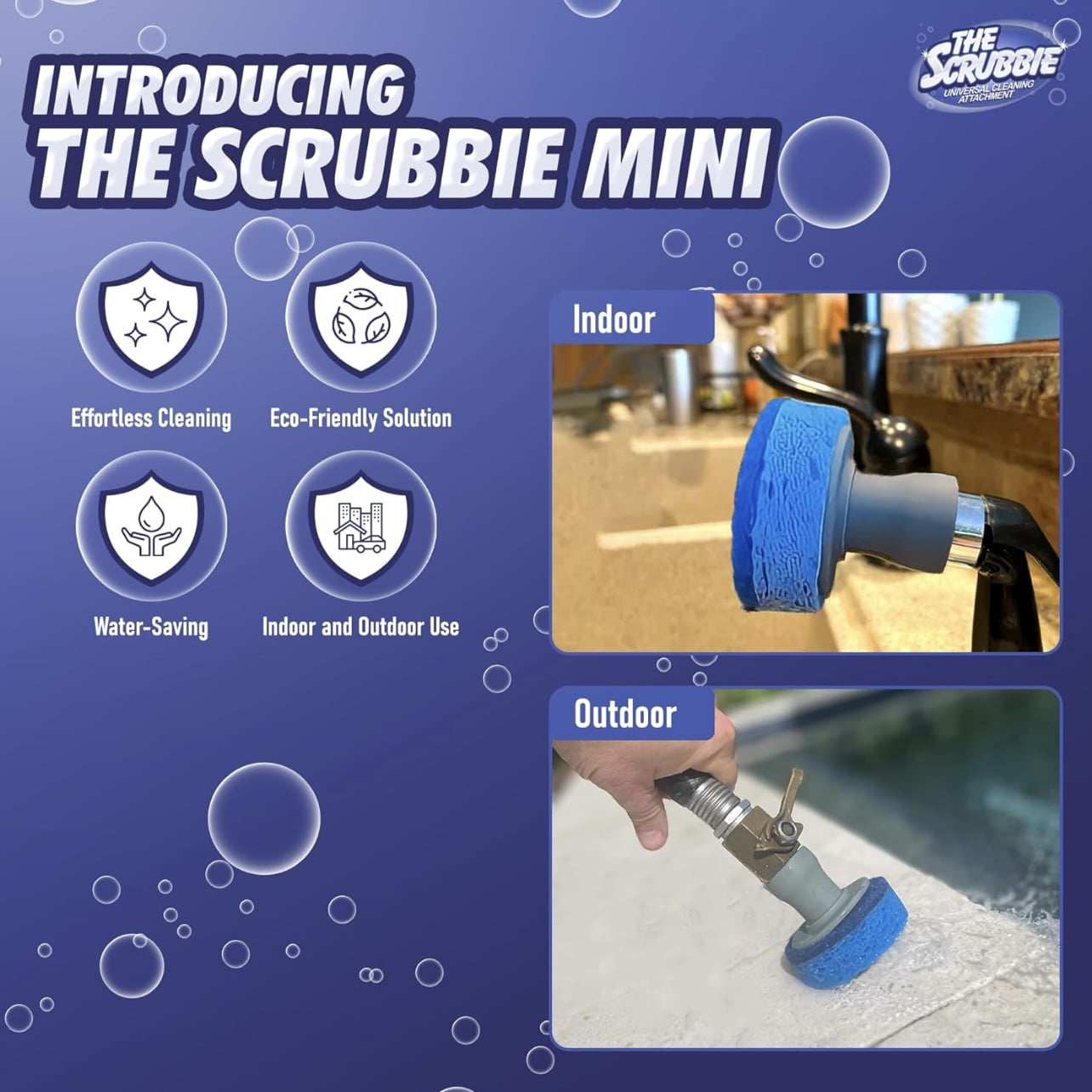 The Scrubbie 2.0. The universal cleaning attachment