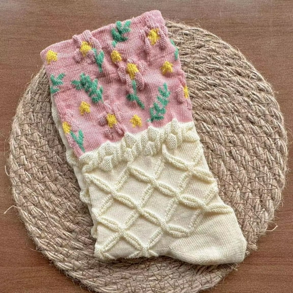 Zhuge 10 Pairs Women's Thin Cotton Socks,Soft Cotton Bootie Socks Women Above Ankle Crew Socks (Pink)