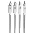 thumbnail image 1 of Accesorios de, 4 piezas de 13 mm Herramientas manuales Spade Drill Bit Bits Bits para cableado eléctrico, 1 of 7