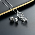 thumbnail image 4 of Personalize Family Tree Leaves Keepsake Pendant with Small Urn Necklace for Cremation Ashes Perfume Dry Flower Holder Memorial Jewelry, 4 of 6