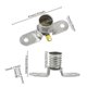thumbnail image 2 of 12 Pack E10 Socket for Screw Light Bulbs 4 x 1.8 cm Silver Metal - LED Lamps Socket Base Small E10, 2 of 4