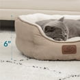 thumbnail image 5 of Cama para Perros pequeños Bedsure, lavable, redonda, Antideslizante, Camello, 20 pulgadas, 5 of 5