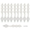 thumbnail image 1 of 5 bolsas de 10 unidades/bolsa de cuentas octagonales de cristal acrílico con brillantes y brillantes colgantes, 1 of 3