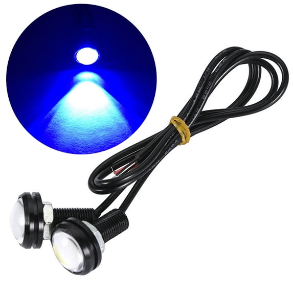 23mm Red Eagle Eye Light 9w Dc 12v Car Led Daytime Running Light Drl Backup Car Motor Parking Signal Lamps Waterproof Fog Light Blue