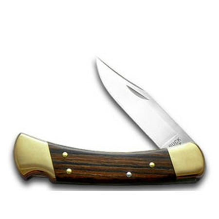 - BUCK 110 Folding Hunter Wooden Pocket Knife Knives