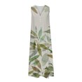 thumbnail image 5 of Womens Dresses Summer Sleeveless Dresses V-Neck Baggy Midi Dress Tiered Sun Dress 2023, 5 of 5