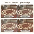 thumbnail image 7 of ODIKA 8'x10' Washable Area Rug Durable, Non-Slip Bedside Traditional Way Burgundy Cream Styling Vintage Hallways for Living Room, Under Sectional, Family, 7 of 7