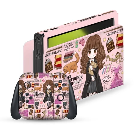Head Case Designs Officially Licensed Harry Potter Graphics Hermione Pattern Vinyl Sticker Skin Decal Cover Compatible with Nintendo Switch OLED