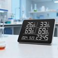 thumbnail image 2 of Desktop/Wall-Mounted Large Screen for Real-Time Indoor/Outdoor Temperature and Humidity Monitoring with Transmitter, 2 of 5