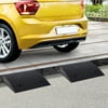 Tomshoo Set of Two Rubber Car Curb Ramps - 19" L x 16.5" W x 4" H