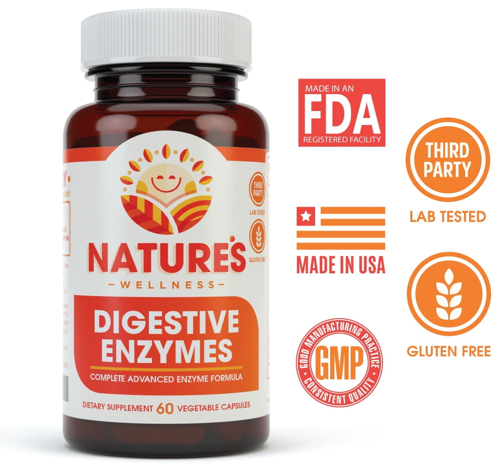 Digestive Enzymes Complete Advanced Multi Enzyme Supplement for