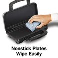 thumbnail image 2 of Proctor Silex Deluxe Hot Sandwich Maker, Nonstick Plates, Stainless Steel (25415), 2 of 5