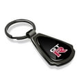 thumbnail image 2 of Nissan GT-R Logo Black Dome Gunmetal Black Metal Teardrop Key Chain, 2 of 7