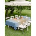 thumbnail image 5 of 60x120 Inch Outdoor Tablecloth with Umbrella Hole Zipper Rectangle Blue Ombre Rectangular Tablecloths Outside Waterproof Modern Yellow Gradient Farmhouse Art Patio Table Cloth Cover for Picnic Party, 5 of 8