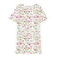 thumbnail image 3 of Jinhomg Womens Sleep Dresses Plus Size Comfy Short Sleeve Crew Neck Nightgown Casual Heart Print Midi Dresses Ladies Cute Holiday Gifts Holiday Deals Multicolor XL, 3 of 5