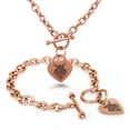 thumbnail image 3 of Stainless Steel Spiritual All Seeing Eye Heart Charm Bracelet, Necklace, or Set, 3 of 3