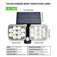 thumbnail image 2 of Boreal Craft Outdoor Solar Light LED Solar Motion Sensor Light Suitable For Front Door Terrace Star Lights String Battery Operated Double Head Light Stand Star Light Headline String of Lights Indoor, 2 of 5