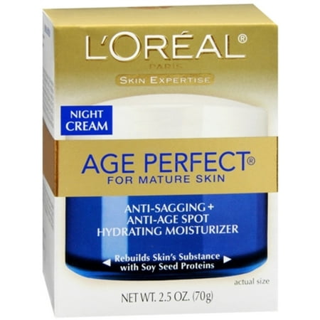 L'Oreal Dermo-Expertise Age Perfect for Mature Skin Night Cream 2.50 oz (Pack of