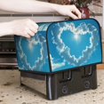 thumbnail image 6 of KLL Heart Shaped Cloud Print 4 Slice Toaster Dust Covers Kitchen Small Appliance Cover with 2 Pockets,Can hold Jam Spreader Knife & Toaster Tongs (12.4 x 10.6 x 8.2), 6 of 6